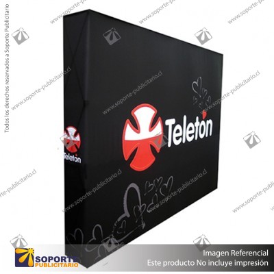 PANEL ARAÑA TEXTIL RECTO DOBLE GRAFICA 1 CUERPO (75*230 CMS)