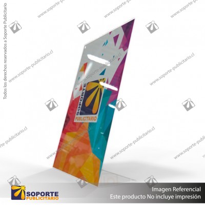 PORTA GRAFICA ACRILICO A4 (21*29.7 CMS) FORMATO L VERTICAL 1.7 MM (C12)