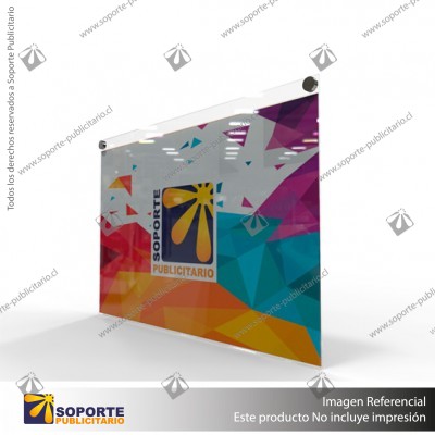PORTA GRAFICA ACRILICO A5 (14.8*21 CMS) FORMATO MURO HORIZONTAL 1.7 MM (C12)